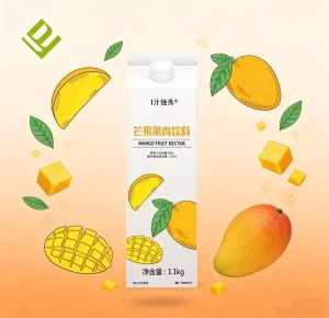 1.1kg Mango Juice Concentrate Flavored Colored Bottle Low-Carb Fruit Syrup for Bubble Tea Beverages