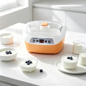 1.2L Microcomputer Control Electric Yogurt Maker Machine Yogurt Fermentation DIY Tool Container Kitchen Appliance