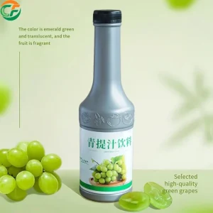 1.2kg Green Grape Juice Drink ≥30% Fruit Vegetable Puree Bubble Tea Raw Material for Asian Beverage Importers