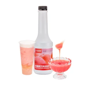 1.2kg Peach Juice Fruit Syrup Concentrate For Drink Beverage Fruit Tea Milk Tea Shop Ingredients