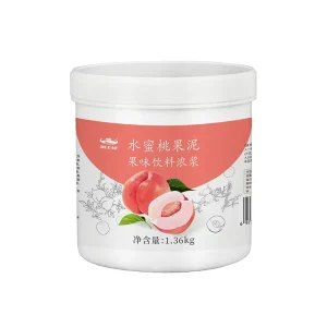 1.36 kg Juice Peach Puree High Quality for Bubble Tea Fruit Tea Dessert Ice Cream Different Flavor