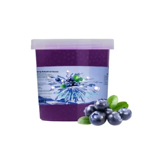 1.3kg Bursting Boba Pearls Taiwan Flavor Juice Ball Instant Blueberry Flavor Popping Boba for Dessert Beverage Shop Cafes