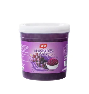 1.3kg Instant Grapes Bubble Tea Popping Boba Pearls Juice Balls Grapes Bursting Boba Pearls Bubble Tea Supplier
