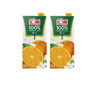 100% Juice 1L*2 Box Set Orange Juice Peach Apple Juice Lemon Pure Juice Beverage