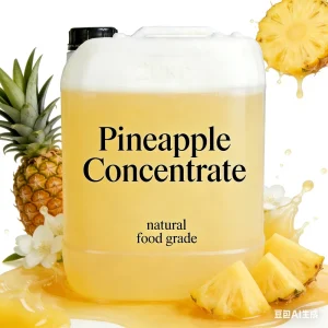 100% Natural Pineapple Juice Concentrate 6.5x 65Bx Food Grade HACCP Certified 20kg Barrel Bulk for Beverage Bubble Tea