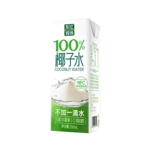 100% Pure Fresh-Squeezed Coconut Water Concentrate 250ml Low-Fat Bottle Drink