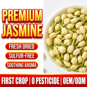 100% Pure Natural Organic Skin Care Detox High Antioxidant Soothing Aroma Sugar Free Vegan Daily Healthy Dried Jasmine Tea