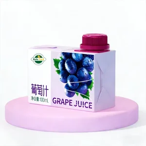 100ml Grape Juice Drink Sweet Fruit Flavor Beverage 24 Pack 12 Months Shelf Life