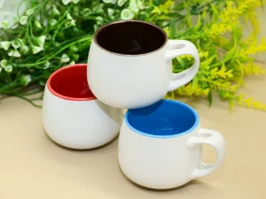 105ml Espresso Cup Modern Design Custom Logo White Porcelain Ceramic Mugs for Coffee Tea Milk