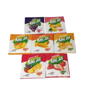 10g for 2liters Water Instant Fruit Drink Strawberry Fresh Concentrate Flavored Drink Powder in Roll 240pcs Per Carton