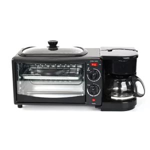 110V/220V Household Multifunctional Breakfast Machine Stove Mini Oven Coffee Maker Frying Pan Electric Toaster Oven