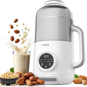 1200ml Nut Almond Soybean Milk Maker Heated Blender Soup Maker Machine for Homemade Almond Soy Oat Cashew Milk for Vegan