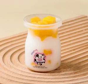 120ml 150ml 200ml Plastic Yogurt Packaging Bottles Food Grade PP Single Wall Style with 90mm Diameter for Yogurt