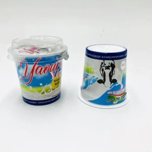 125g Professional Supplier Custom logo Printing Disposable Plastic Juice Fruit Yogurt Milk Cup for Food