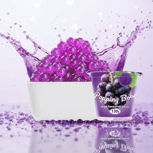 130g Grape Bursting Juice Ball for Boba Tea and Cocktail Toppings
