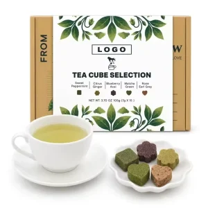 15PC Letter Box Selection Tea Cubes Tea Bomb Wrapped Flavor Tea Pellets Bagless Drink Bomb Pressed Tea Gems Private Label