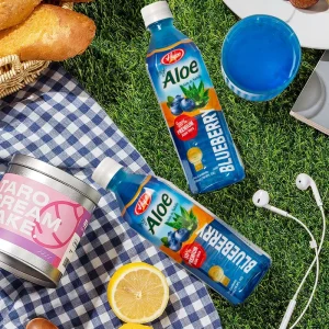 16.9 Oz Aloe Juice Beverage Blueberry Flavor Aloe Vera Juice with Pulp