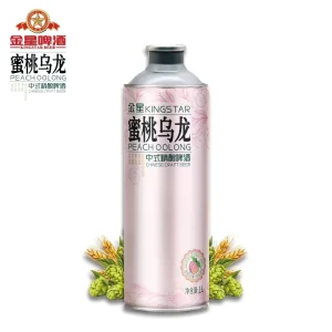 1L Craft Bottle Fruit Flavored Herb Spice Ale Beer Peach Fragrance High Quality China Origin 4.1% ABV Natural Taste