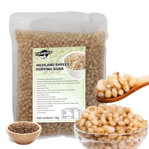 1kg Highland Barley Popping Boba Tea Supplement Tapioca Pearls Milk Tea Shop Equipment Accessory Bag Packaging