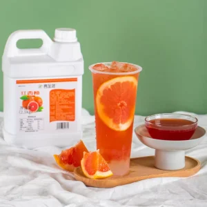 2.5kg Red Grapefruit Fruit Juice Concentrate for Pearl Milk Tea Shop Beverage Preparation