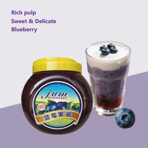 2.7kg Blueberry Jam Premium Ingredients Directly From Factory for Bubble Tea Beverage Desserts Packaged in Bottles