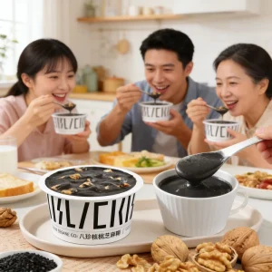 200g Natural Pure Black Sesame & Walnut Eight-Treasures Instant Gruel Box
