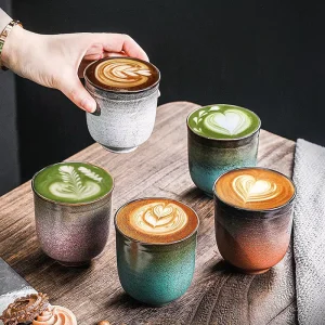 200ml Espresso Latte Ceramic Coffee Cup for Coffee Shop