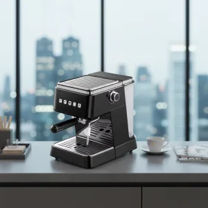 20Bar Intelligent Semiautomatic Stainless Steel Espresso Coffee Maker Steam Wand 1.5L for Latte Art Americano Mocha Home Kitchen
