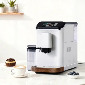 20bar Bean to Cup Multi function Smart Espresso Cappuccino Latte Automatic Coffee Maker Household Office Detachable Brewing Head