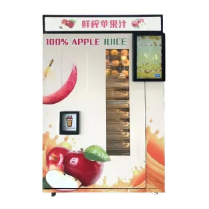 24H Automatic Fresh Apple Juice Vending Machine NS-5000S 100% Pure Juice Smart Remote Monitoring 5-8°C Refrigeration
