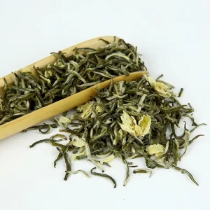 250g Bulk Blended Health Tea Loose Leaf Sichuan High Altitude Mt. Qingcheng Piaoxue Jasmine Scented Roasted Green Tea