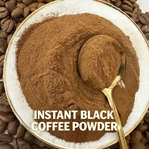 25kg Bulk Smooth Sugar-Free Instant Black Coffee Powder High Quality Coffee Beans Making with Halal Certified
