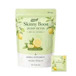 28 Day Detox Daytime Tea Citrus Mint Flavor Vegan 28 Tea Bags Skinny Boost Metabolism & Natural Cleanse