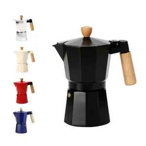 3/6 Cups Aluminum Mocha Pot Stovetop Moka Pot Espresso Maker