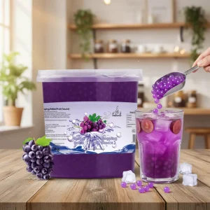 3.2kg Grape Flavor Instant Boba for Bubble Tea Drinks