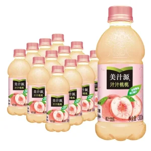 300mlx12pcs Fruit Peach Juice Beverages Chinese Exotic Drinks