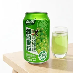 310ml Small Can Fresh Grape Fruit Pulp Juice Long Shelf Life Canned Refreshment for Supermarket Retail Supply