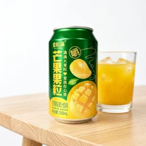 310ml Small Can Fresh Mango Fruit Pulp Juice Long Shelf Life Canned Refreshment for Supermarket Retail Supply