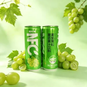 320ml NFC Grape Juice High Pulp Content Food Grade Packaging Suitable for Export Retail Chains