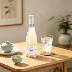 328ml 10% Vol Sweet Traditional Osmanthus Glutinous Rice Wine in Bottle with Fermented Rice Base