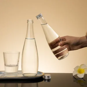 330ml 500ml 750ml Refillable Glass Mineral Water Bottle Soda Beverage Drinking Sparkling Water Bottle