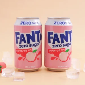 330ml Summer Energy Drink Peach Flavor Soda Low-Fat Thirst-Quenching Carbonated Sugar-Free