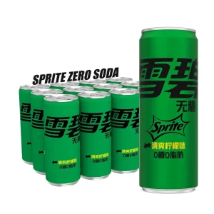330ml Zero Sugar Lemon Lime Soda Halal Canned Carbonated Drink Keto Friendly