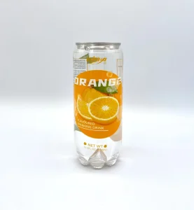 350ml Slogan CAN New Packing Orange Flavor Sparkling Soft Drink with Low Sugar for Children & Adults