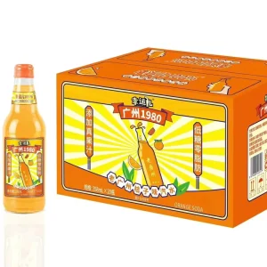 358ml Orange Flavor Low Sugar zero Fat Juice Flavor Carbonated Beverage 20 Bottles box