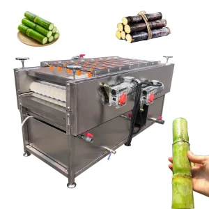 36 Brushes Industrial Sugarcane Washing Peeling Machine