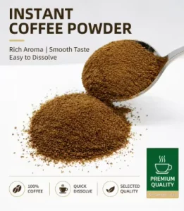 3in1 Instant Coffee Powder Ingredients 100% Arabica Coffee Beans Raw Material From Factory