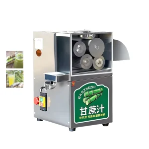 4 Roller Stainless Steel Sugarcane Juice Extracting Machine