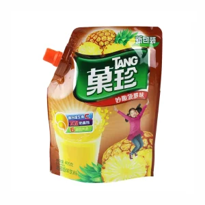 400g Food Grade Liquid Juice Drink Bag Spout Cap Pouch Suck Nozzle Packaging Pineapple Juice Package 100pcs Food Fresh Longer