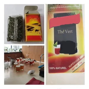41022 Chinese Green Tea Leaves the Vert Achouraa Zahra Azawad Flechaa Chunmee Tea Morocco Libya Mali Buy From China Factory